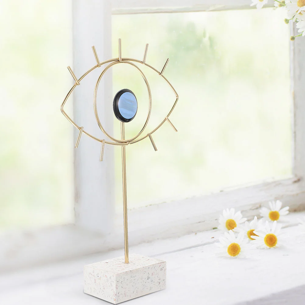 

Metal Nordic Style Decorative Evil Eye Home Decor Evil Eye Statue Decor Exquisite Evil Eye Decor Evil Eye Table Centerpiece