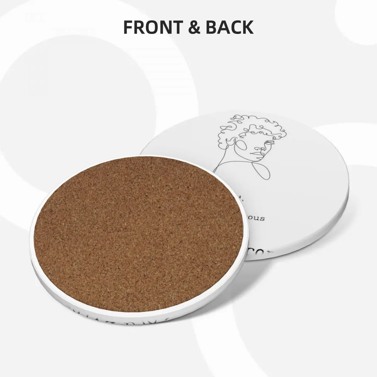 Сумасшедшая плохая и опасная-лорд Байрон керамические подставки (набор из 4) для