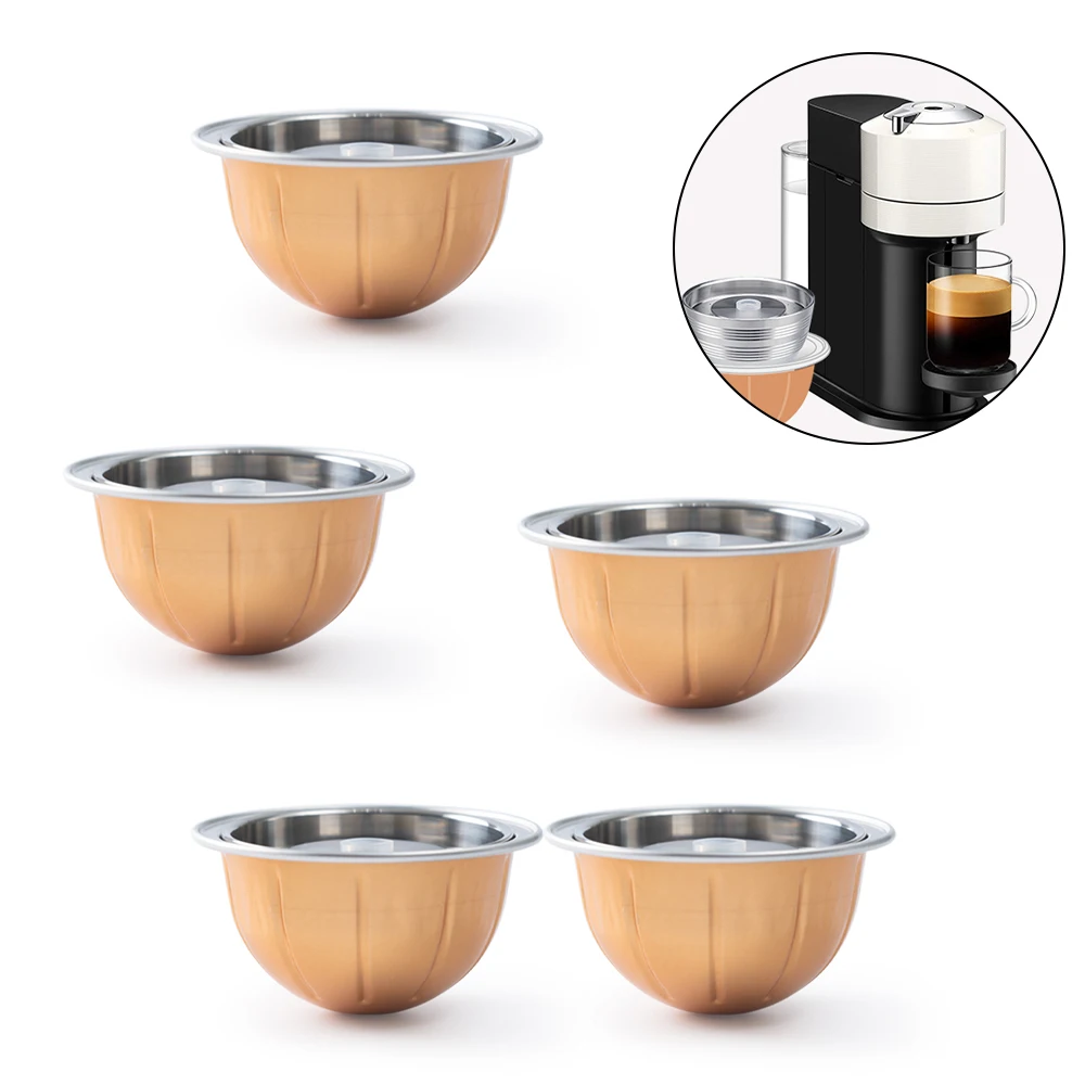 

5 шт., зеркальные капсулы для кофе Nespresso, 230 мл