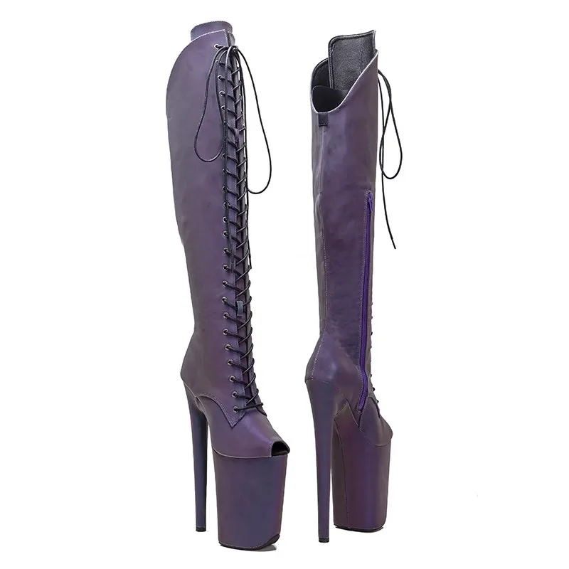 Auman Ale/Новинка 23 см/9 дюймов голографическая верхняя часть с открытым носком