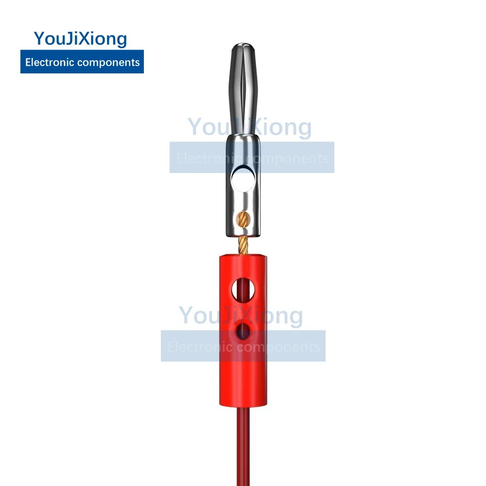 10 шт. 4 мм штекер типа банан аудио динамик электрический винтовой разъем 5 цветов