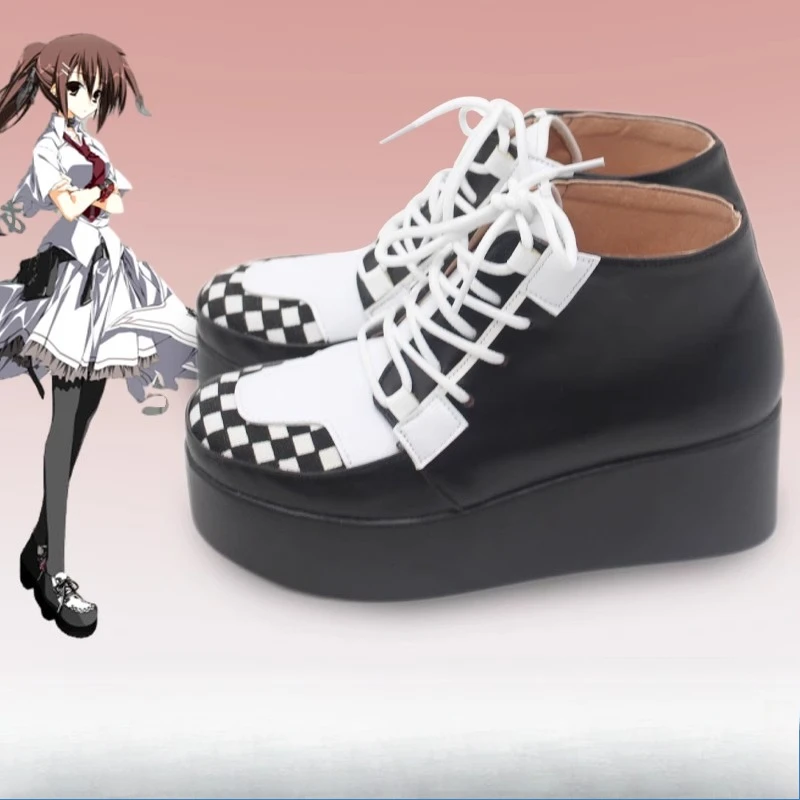 Фото Обувь для косплея Subarashiki Hibi Sora Zakuro |   Индивидуальные аниме-ботинки школьницы для ролевых игр на Хэллоуин 2026 №1