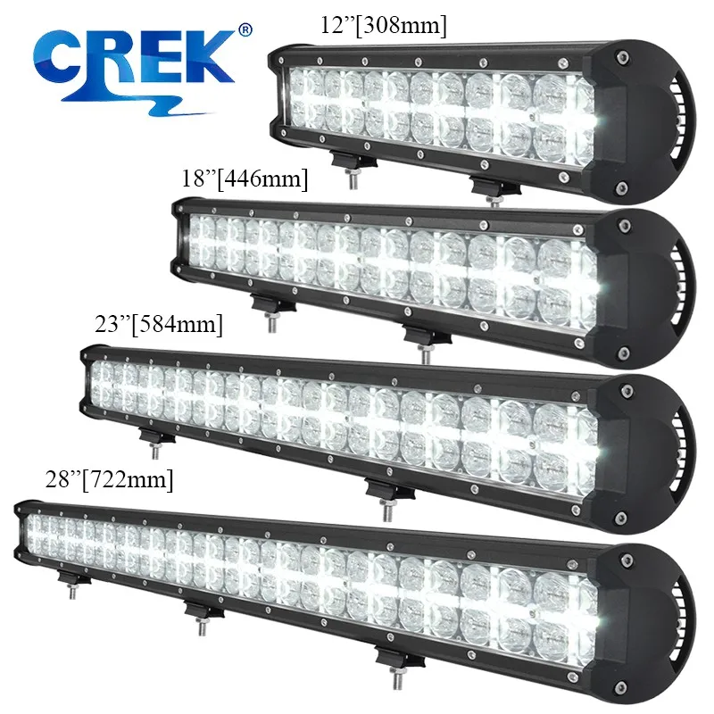 

Светодиодсветильник балка CREK 12 В 24 В для внедорожника, Белый DRL для автомобиля, кроссовера 4x4, полноприводного Jeep Defender Hummer Ford, пикапа Volvo Scania Man...