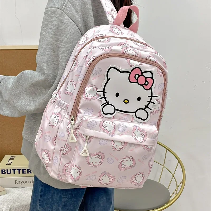 Hello Kitty My Melody Kuromi Kawaii Sanrio милый мультяшный аниме-рюкзак простой декомпрессионный