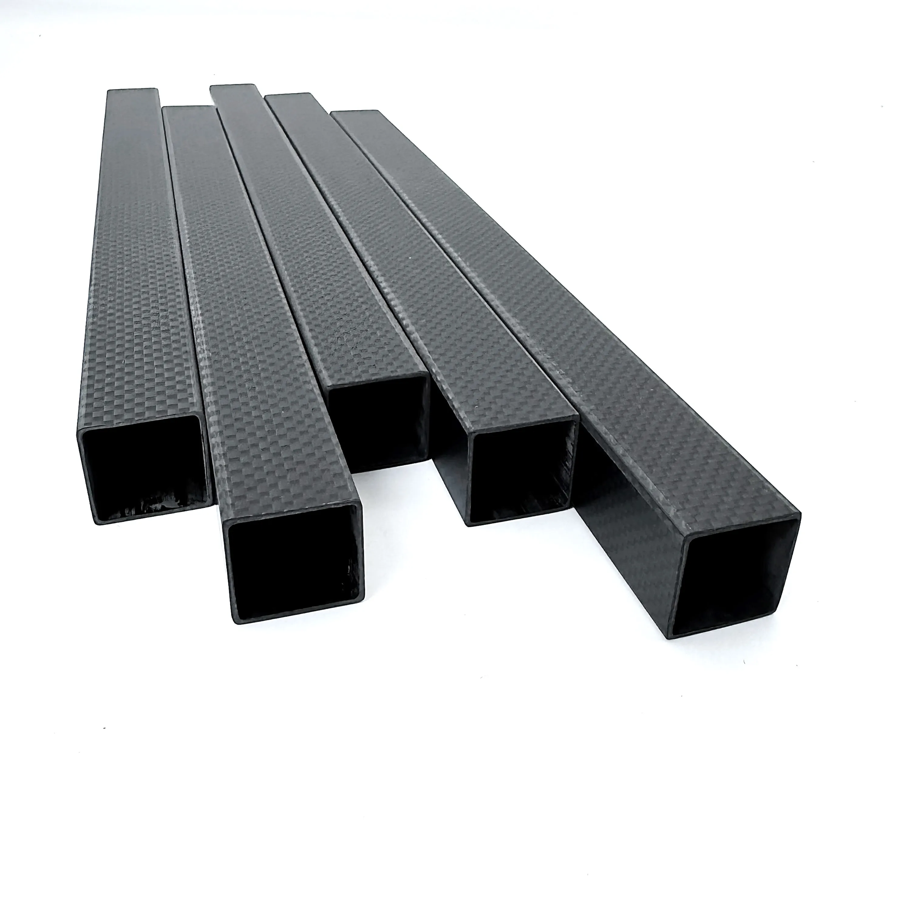 2 шт. прямоугольные трубы из углеродного волокна 3K длина высокопрочной 325 мм