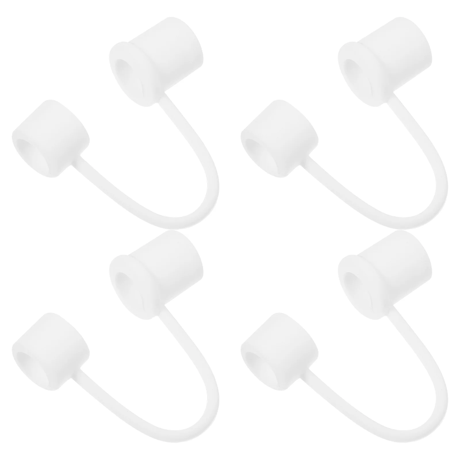 

4 Pcs Straw Stopper Decor Supplies Cover Protector Tips Silica Gel Caps Toppers Tumblers Plug Small Silicone Covers