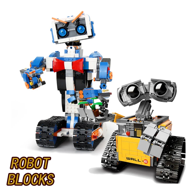 

Intelligent Robot WALL-E Building Blocks Bluetooth Connected Robots RC Model Assembly Bricks High-tech Puzzle Toys for Kids Boys