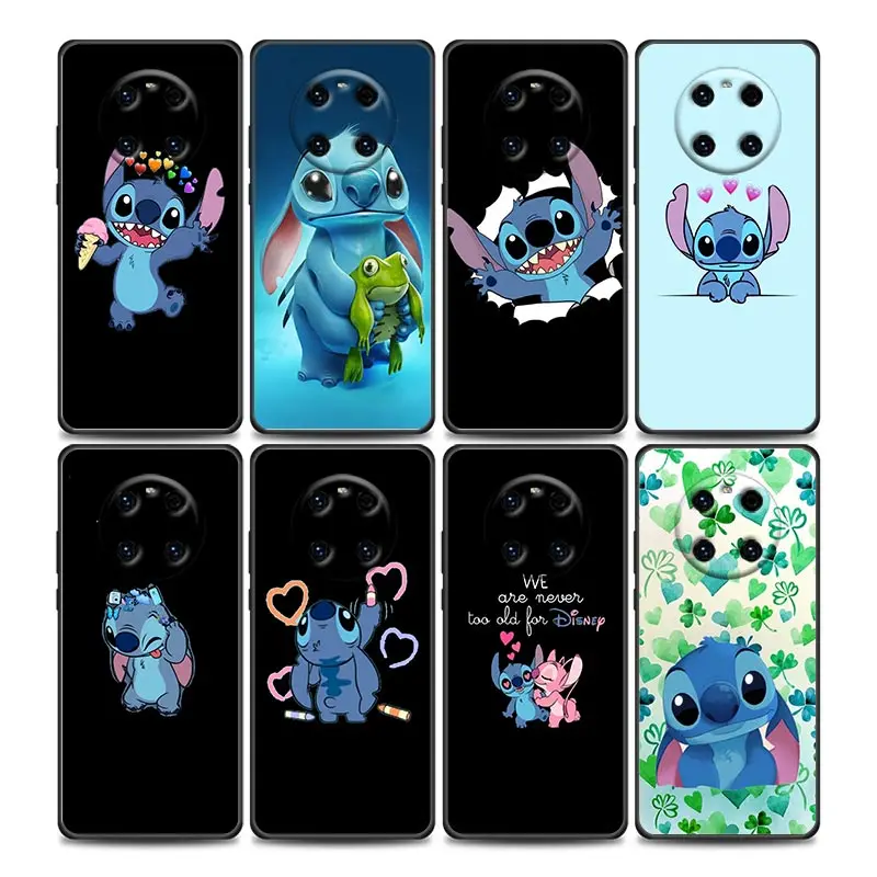 

Cute Cartoon Stitch Phone Case for Huawei Y6 Y7 Y9 2019 Y6p Y8s Y9a Y7a Mate 10 20 40 Pro Lite RS Soft Silicone Case