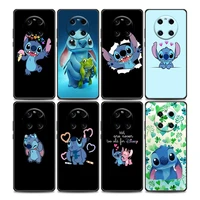 cute cartoon stitch phone case for huawei y6 y7 y9 2019 y6p y8s y9a y7a mate 10 20 40 pro lite rs soft silicone case