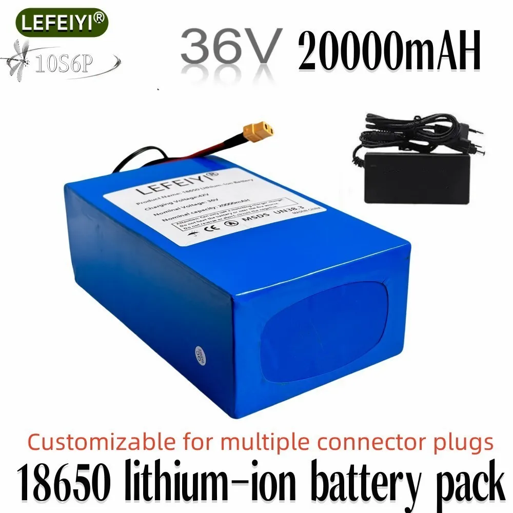 Новый оригинальный литиевый аккумулятор большой емкости 10S6P 36 в 20 Ач 500-1000 Вт