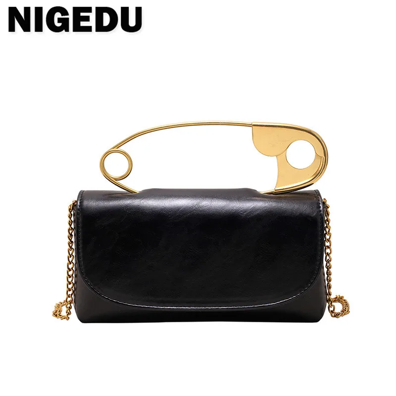 Женская сумочка из искусственной кожи дизайнерский клатч на ремне с цепочкой и