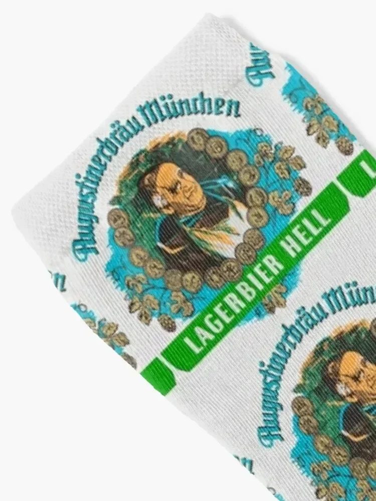 Augustiner Munich Beer...Lagerbier Hell Socks Happy Color Женские носки Мужские