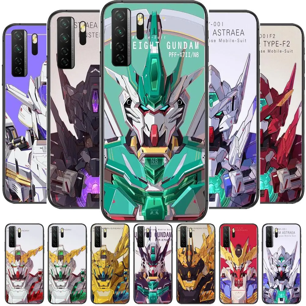 

GUNDAM armor Black Soft Cover The Pooh For Huawei Nova 8 7 6 SE 5T 7i 5i 5Z 5 4 4E 3 3i 3E 2i Pro Phone Case cases