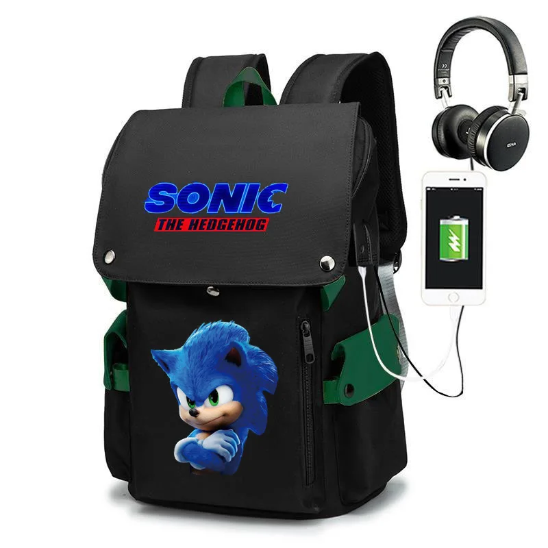 

Sonic Male and Female Student Schoolbag Anti-theft Large-capacity Backpack Men's Bag Computer Bagbeautiful Fashion Accessorie