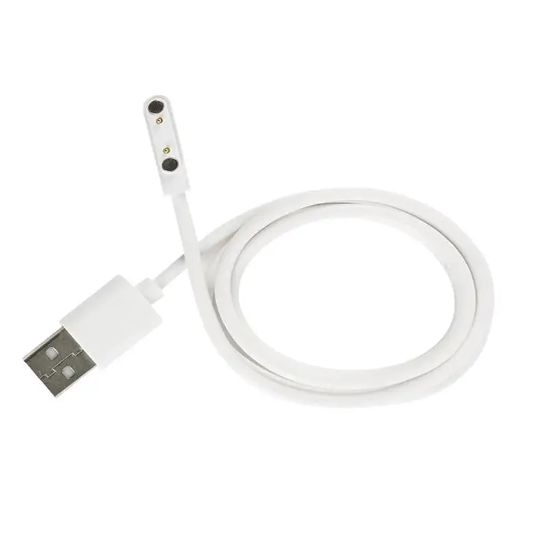 

Портативный Умный 2-Контактный USB-кабель для зарядки часов, магнитный беспроводной зарядный кабель для смарт-часов Q12/S12/Q15