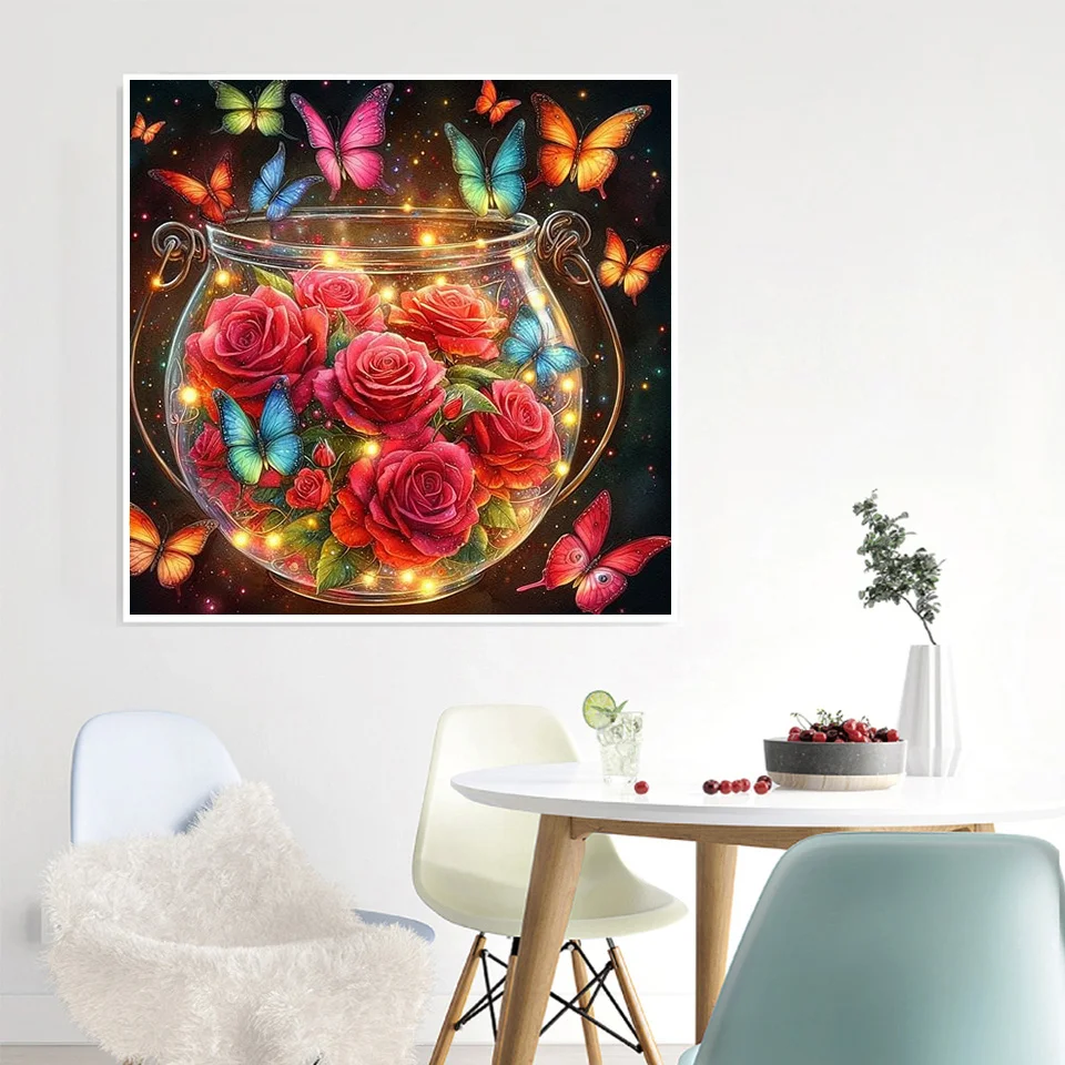 AZQSD Алмазная Живопись Полная Круглая Квадратная Форма Ромба 30x30 См Тигр Панда