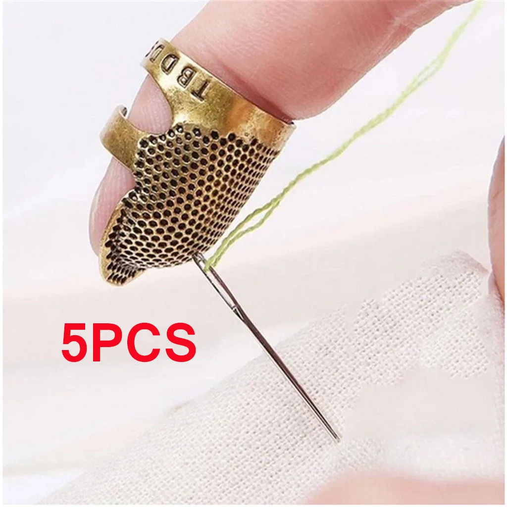 

1 PC Coppers Brass Sewing Thimble Finger Protector Metal Shield Protector Pin Needlework Quilting Stitch Craft Sewing Accessorie