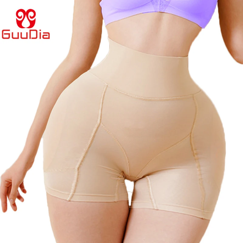 GUUDIA Women Butt Lifter Removable Padded Hip Enhancer Shapewear High Waist Thigh Slimmer Seamless Body Shaper Pad Panties