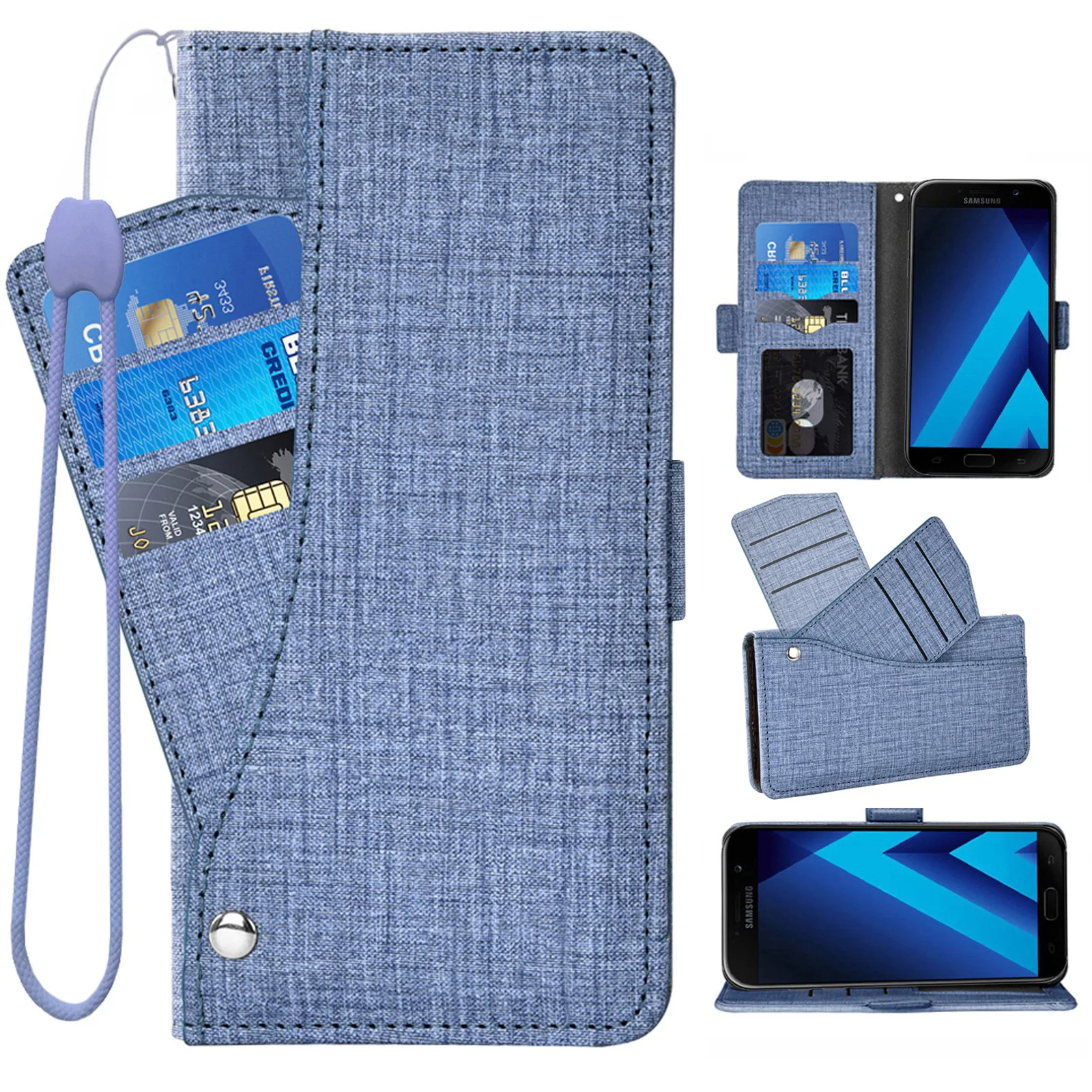 

Flip Cover Leather Wallet Phone Case For Samsung Galaxy A6S A8 A9 Star A14 A23 S23 Plus Ultra M13 4G M23 F23 5G C9 Pro C5 C7 C8