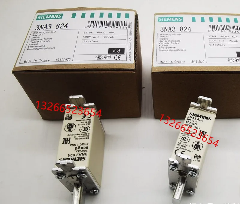 

Новый предохранитель Siemens 3NA3824 3NA3814 3NA3820 3NA3822 3NA3830 3NA3826 3NA3832 3NA3821