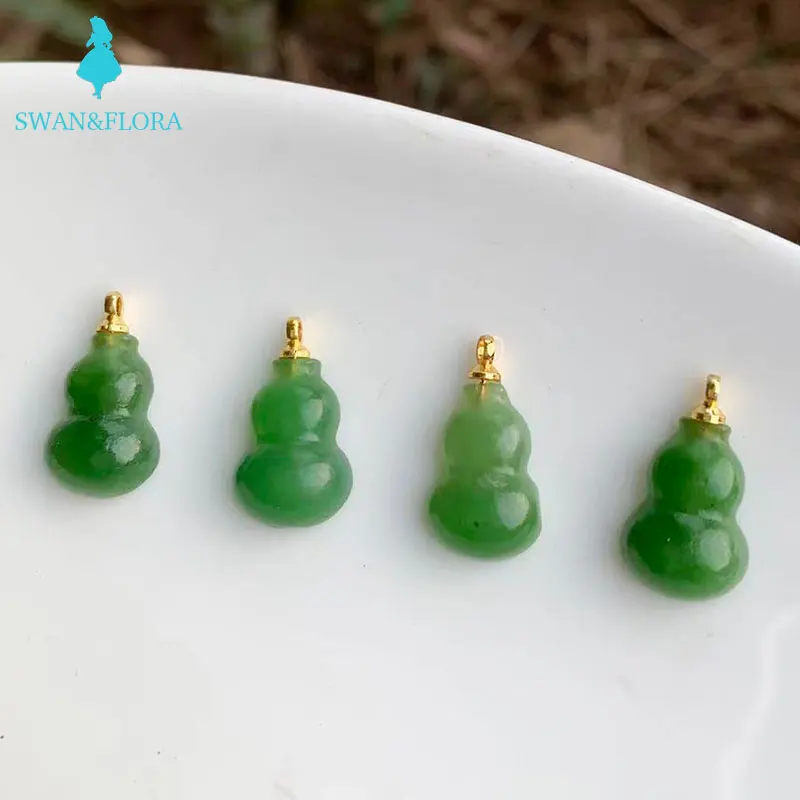 

Natural Green Hetian jade Necklace Pendant women's children's jewelry Nephrite