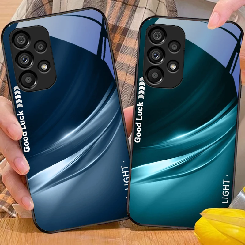 Фото Мягкий зеленый градиент для Samsung S25 S8 S9 S10 S20Ultra S21 Pro S22 Plus S23 FE S24 Ultra S25 Edge S25Ultra стеклянный чехол для телефона №1