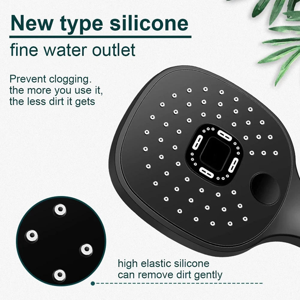 

Durable Shower Head Shower Faucet Nozzle For Home Bathroom Hand-held High Pressure Round Shower Head Water Heater