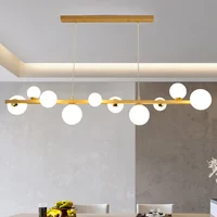Glass Lampshade Chandeliers Dining Table Kitchen Island Hanging Lamps For Ceiling Home Decoration Modern Suspension Chandelier