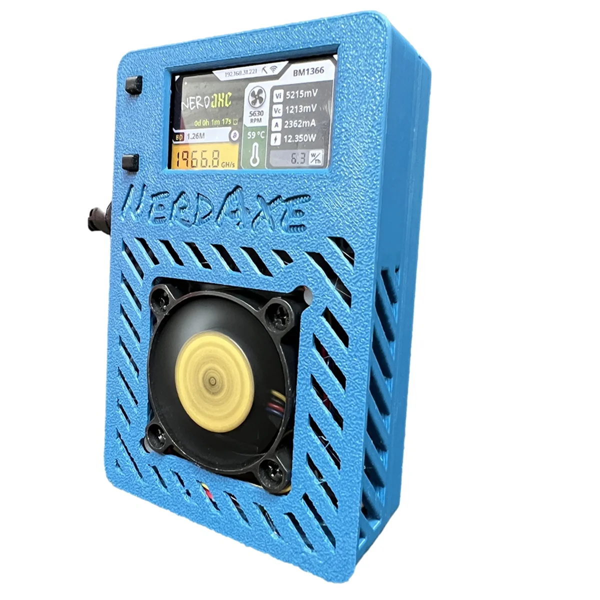 NerdAxe Miner Nerdminer 500Gh/S S19XP BM1366 ASIC Bitcoin Mini 1 9-дюймовый дисплей для добычи лотереи вилка