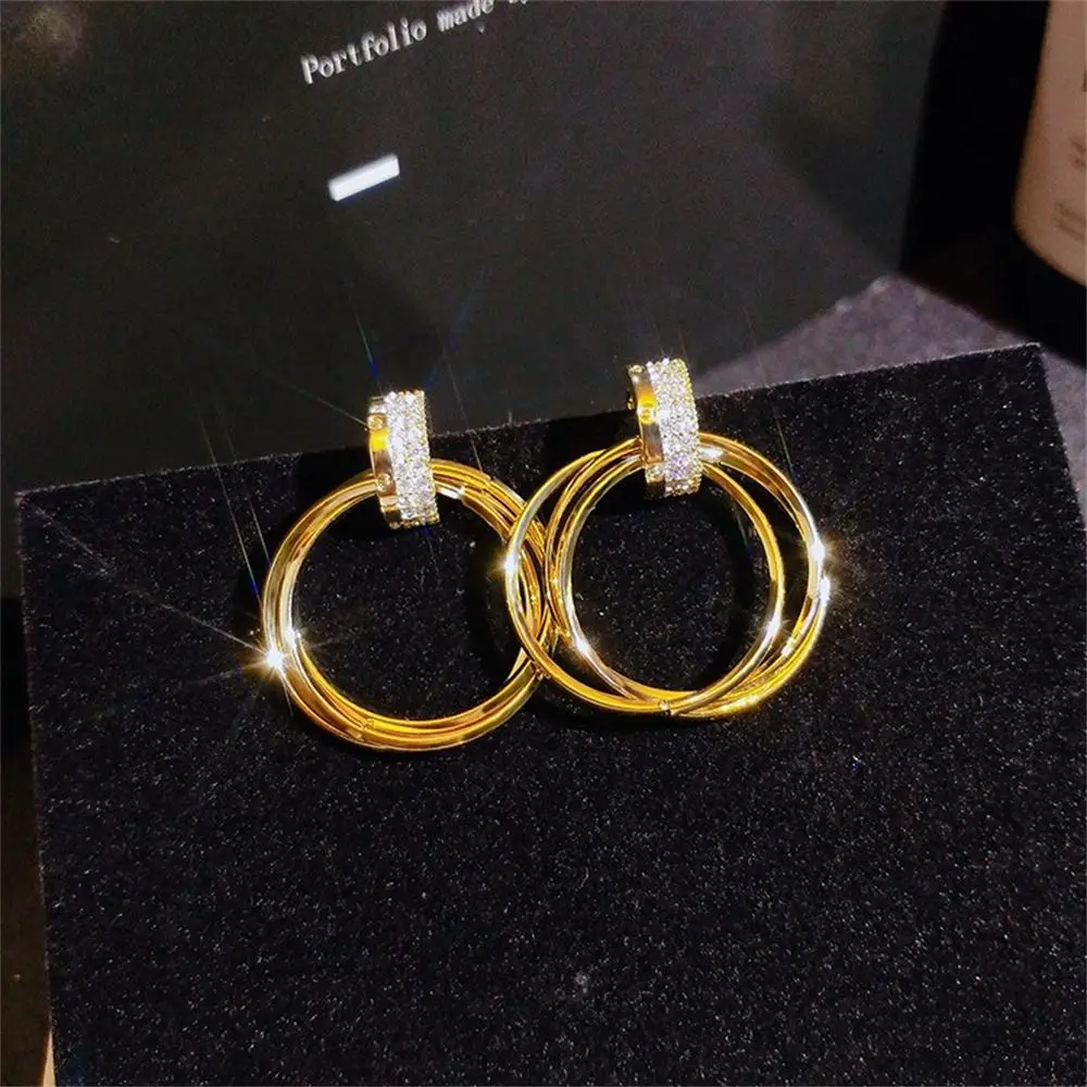 1/2/3 ПАРИ Серьги Простые и нежные трехмерные подвески для ушей Ювелирные изделия