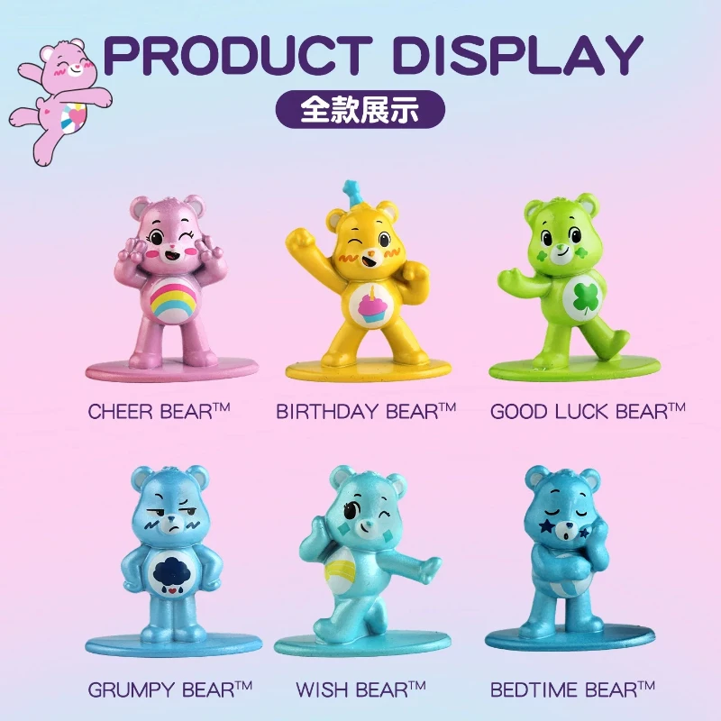 Фото Коллекционные металлические мини-фигурки Jada Nano Care Bears в закрытых пакетах: игрушки-модели, украшения, подарки для мальчиков и девочек №4