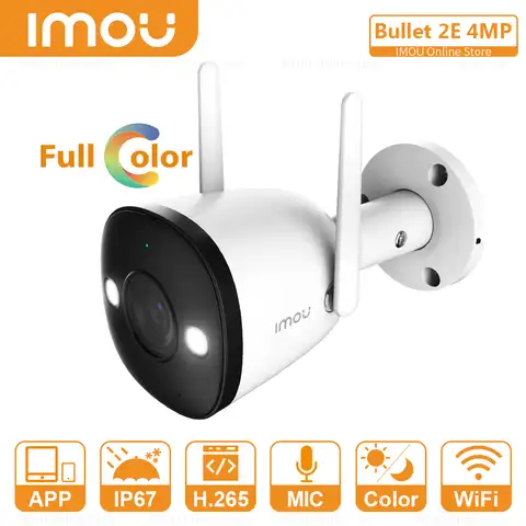 Dahua Imou 4 МП Wifi ip-камера Smart Color Night Vision Двойная антенна мягкий режим AP IP67 всепогодный Встроенный Wi-Fi Поддержка ONVIF