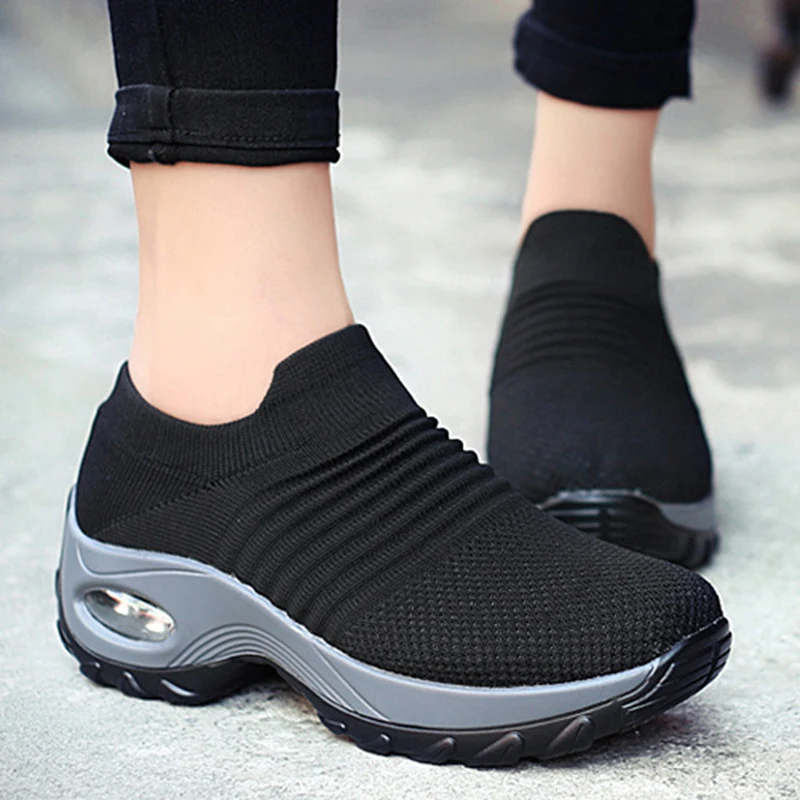 

2022 New Women Flats Fashion Women's Sneakers Comfortable Women Casual Shoes Platform Round Toe Zapatillas MujerFemme Footwear