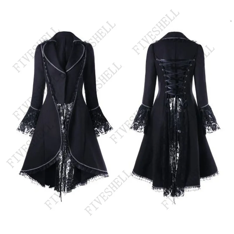 

2024 средневековое благородное платье для двора, блестящее женское платье со шнуровкой, черное платье в стиле стимпанк, викторианский стиль, готическое платье