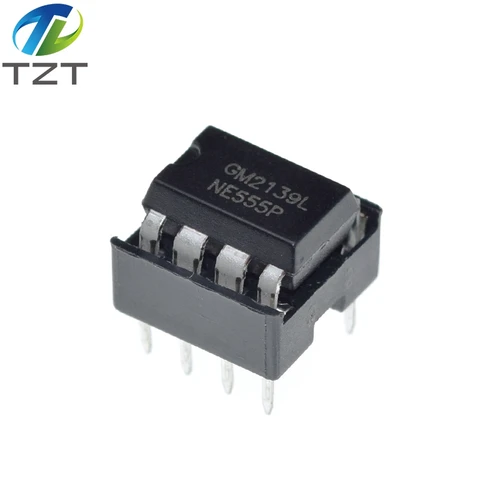 10Pcs , (5 Each) NE555 NE555P 555 Timer Programming + 8 Pin Sockets