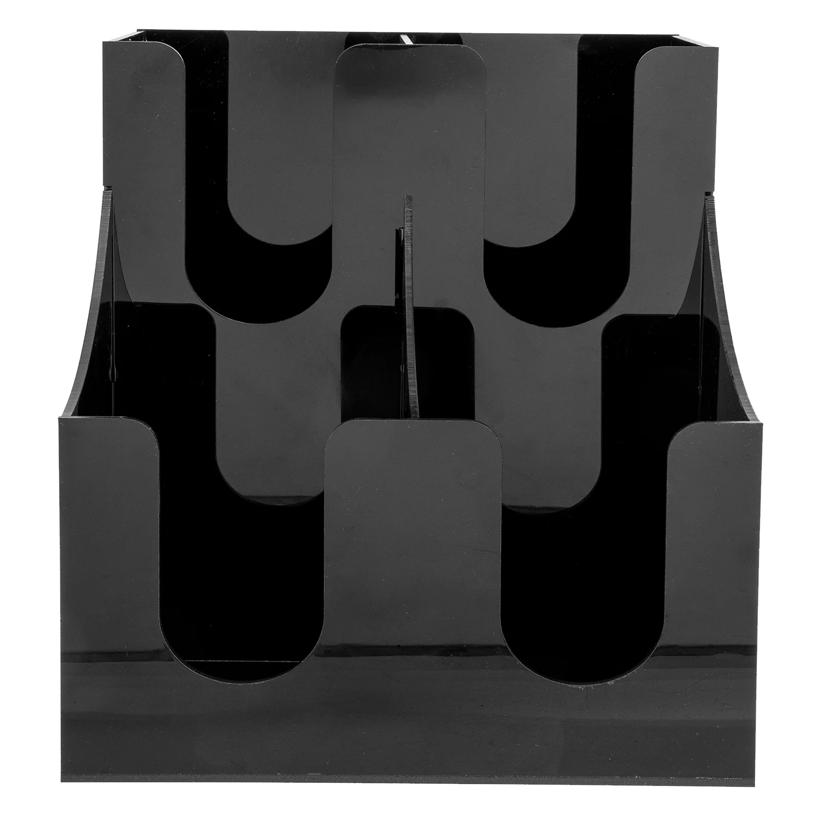 

Coffee Cup Holder Paper Organizer Box Dispenser Condiment Rack Tea Storage Bag Acrylic Countertopbar Station Holderscups Office