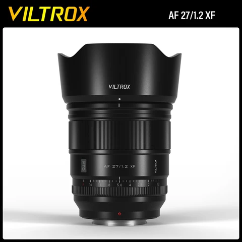 Объектив камеры VILTROX 27 мм 75 мм f. 1,2 Pro Fuji XF, ультрабольшая диафрагма, зеркальный объектив, предназначенный для FUJIFILM X, фотоаппараты с креплением