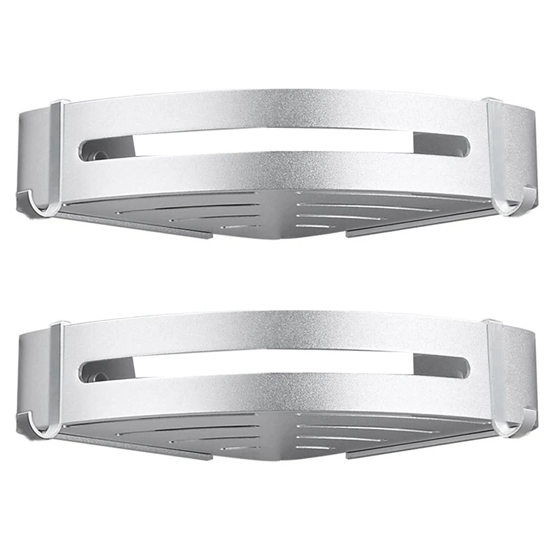 

2 шт., алюминиевая угловая полка для душа