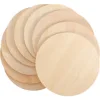 5pcs Wood Round for DIY Craft kids Christmas Painting Toys Ornament Wedding Household Decoration Board 6