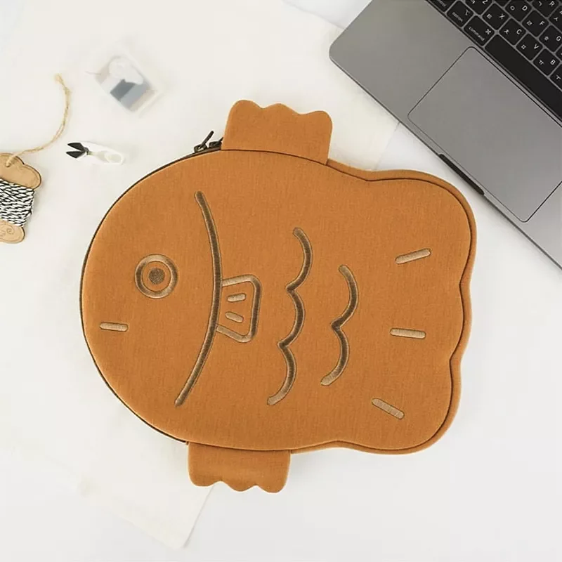 

2022 New Ugly Cute Sea Bream Tablet Case for Ipad Pro 11-inch Shockproof Liner Bag Storage Pouch for 13-inch Mac Laptop Clutch