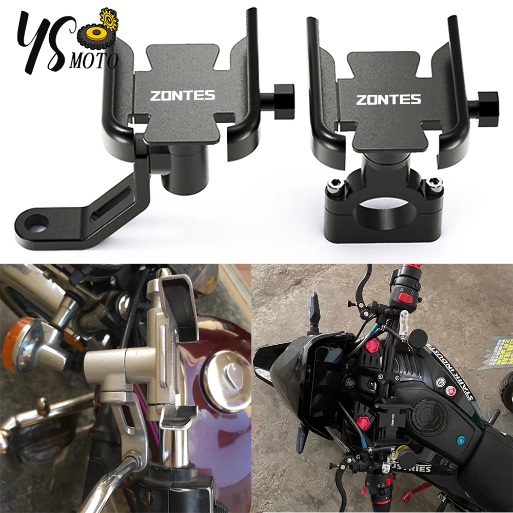 For Zontes G1 125 ZT125 G1 ZT125U ZT 125 U ZT 310R 310X ZT310R 310M Motorcycle Handlebar Mobile Phone Holder GPS Stand Bracket