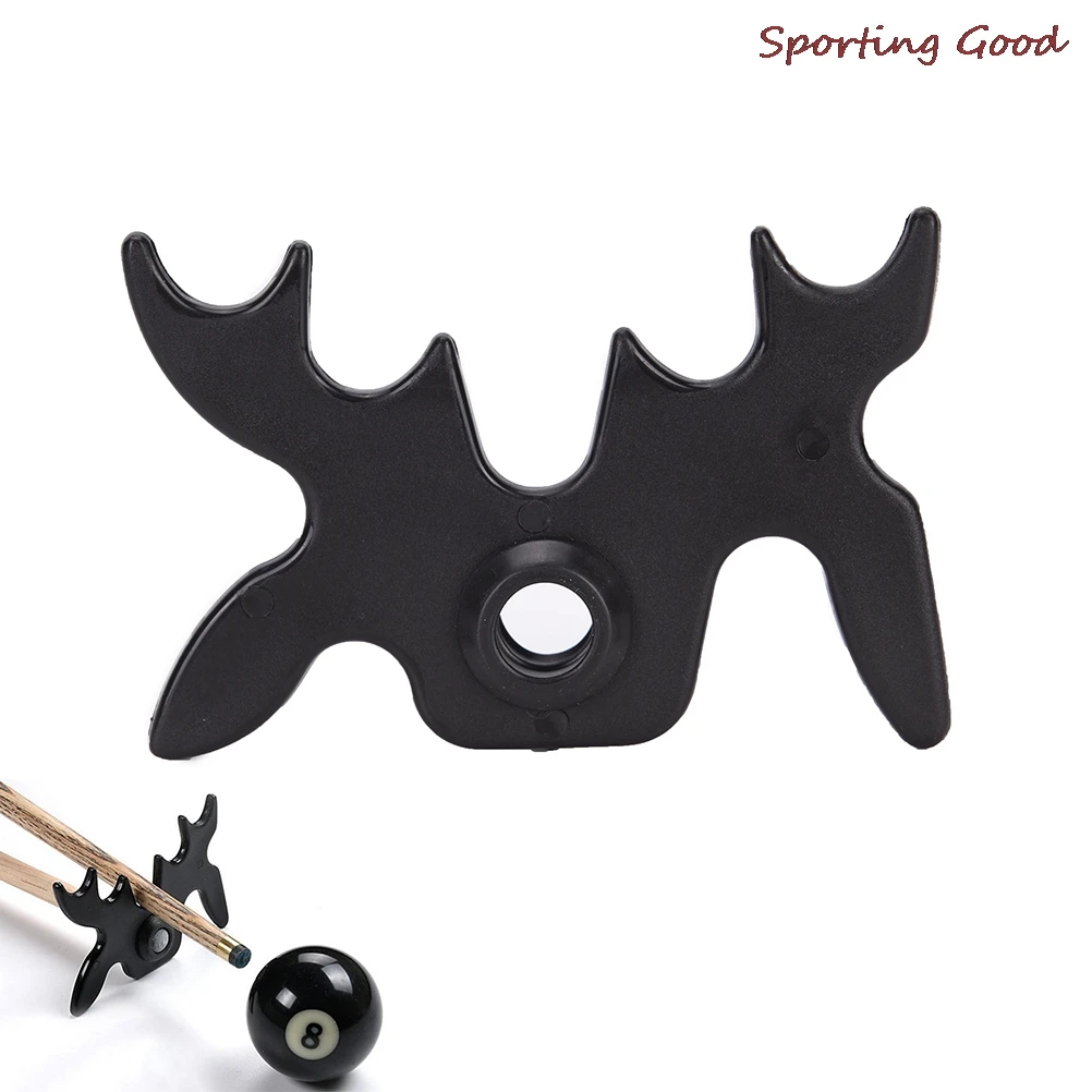 

1PCS Snooker Billiards Cue Rack Bridge Head Billiards Cross Antlers Rod Holder Pool Cue Stick Frame Pole Rack Rod Accessory