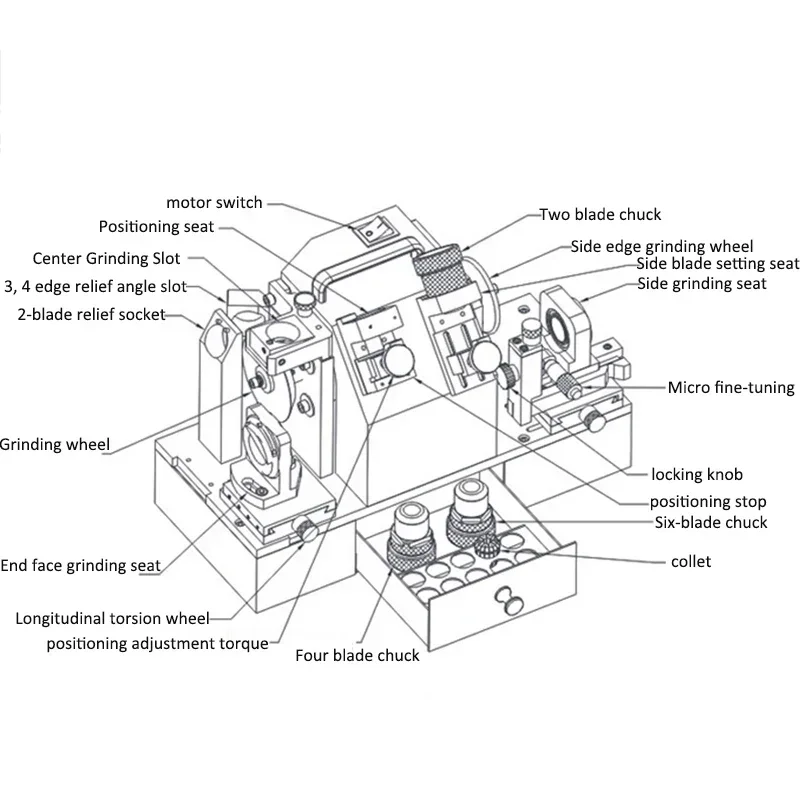 MR-X7 12 мм-30 мм дрель-шлифовальный станок фреза шлифовальный небольшой