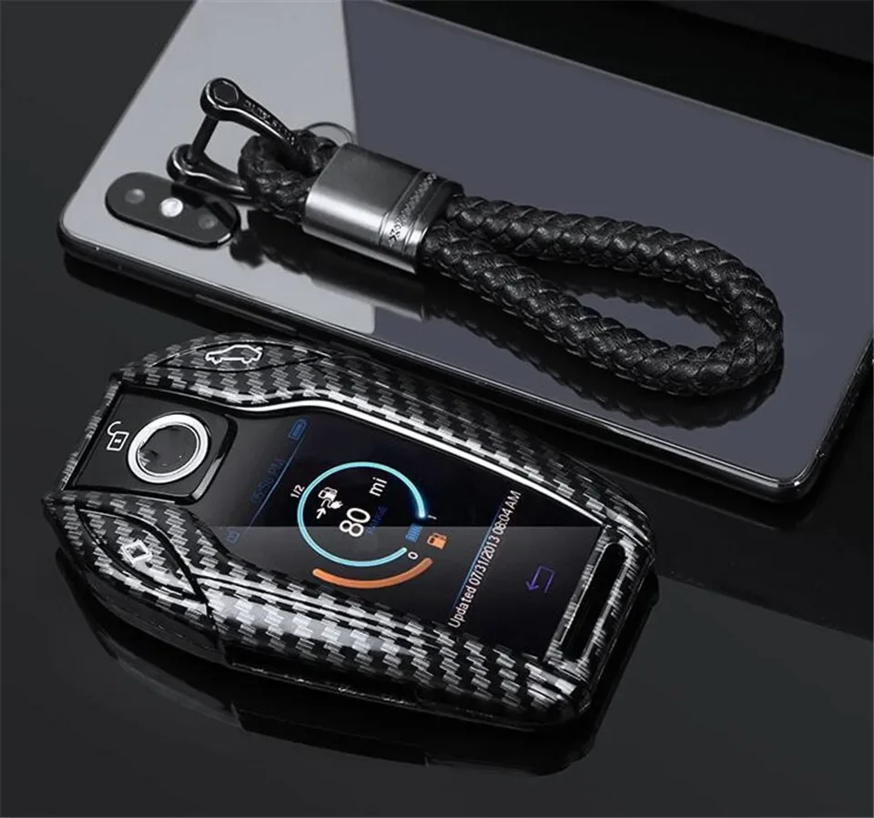 

Новый чехол для автомобильного ключа с умным светодиодным дисплеем для BMW 1 3 5 7 серии X1 X3 X5 X6 X7 F30 G20 F34 f31 G30 G01 F15 G05 I3 M4