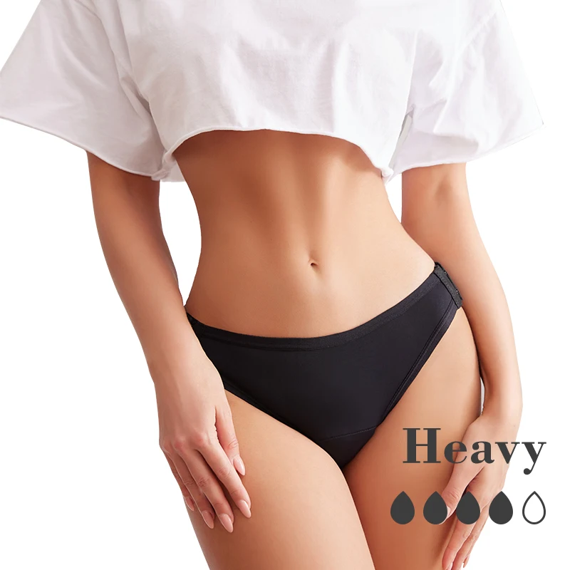 Oeko-Tex Reusable Quick Dry Low Waist Cullote Menstruelle Period Underwear High Quality Incontinence Panties Menstrual Underwear