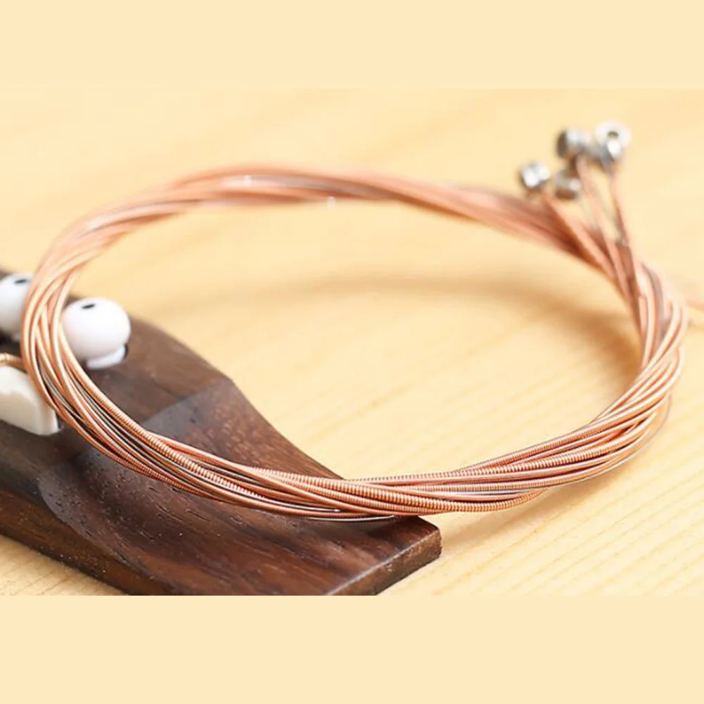 

Acoustic Folk Guitar String Set Of 6 High Quality Strings 011-052in Copper Phosphorus / Brass/ Copper Stainless Steel Accessory