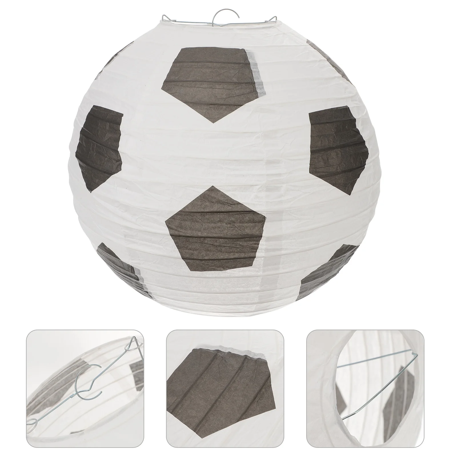 

3pcs Hanging Chinese Lanterns Soccer Hanging Lanterns Paper Lantern Decorations Europe Cup Decor Sports Paper Lantern