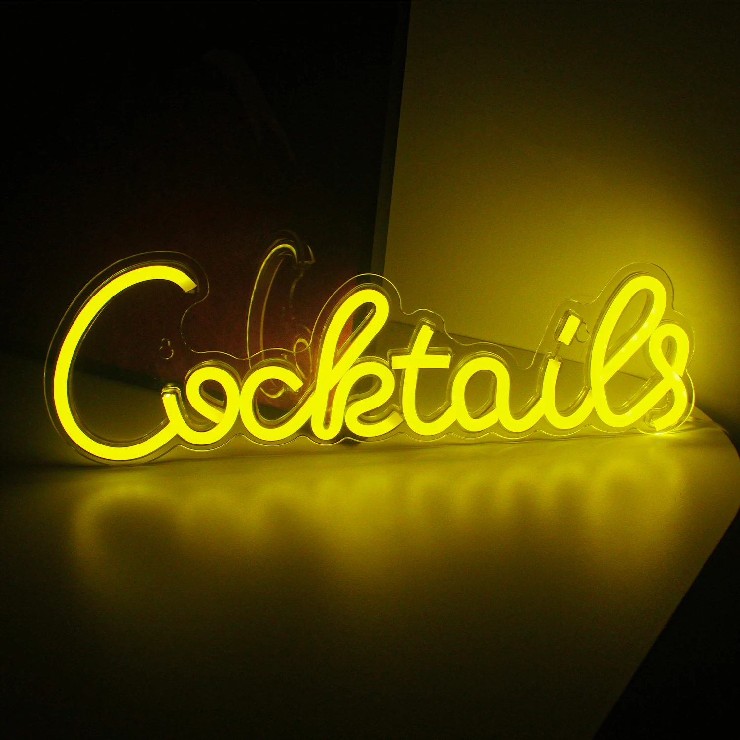 

Wanxing Cocktail Neon Sign LED Neon Light Sign for Wall Decor USB Powered Restaurant Bar Club Nightclub Home Room Neon Decor