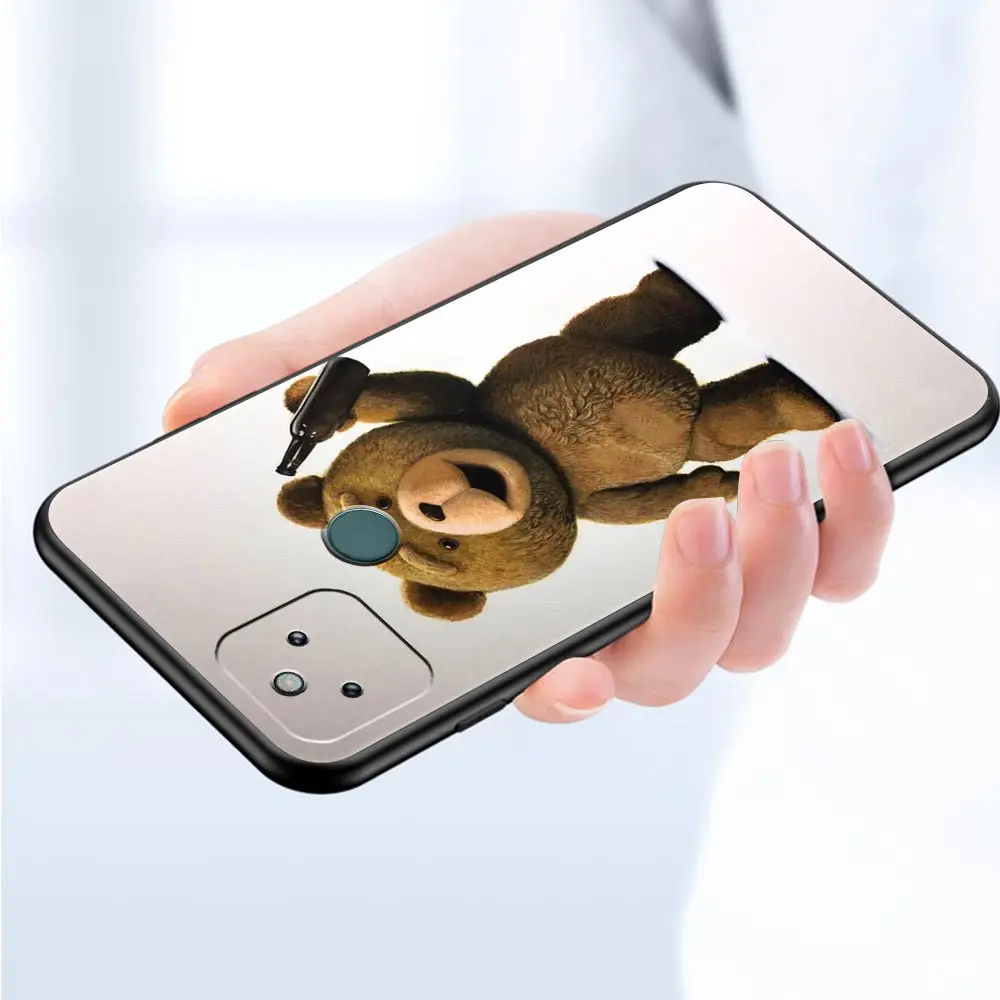 Чехол для телефона Google Pixel 10 9 8 7 6 7A 6A Pro, противоударный, из мягкого ТПУ, для 10 9 Pro XL, с забавным дизайном в виде плюшевого мишки (art.: 3920d96e885bf) - 3920d96e885bf
