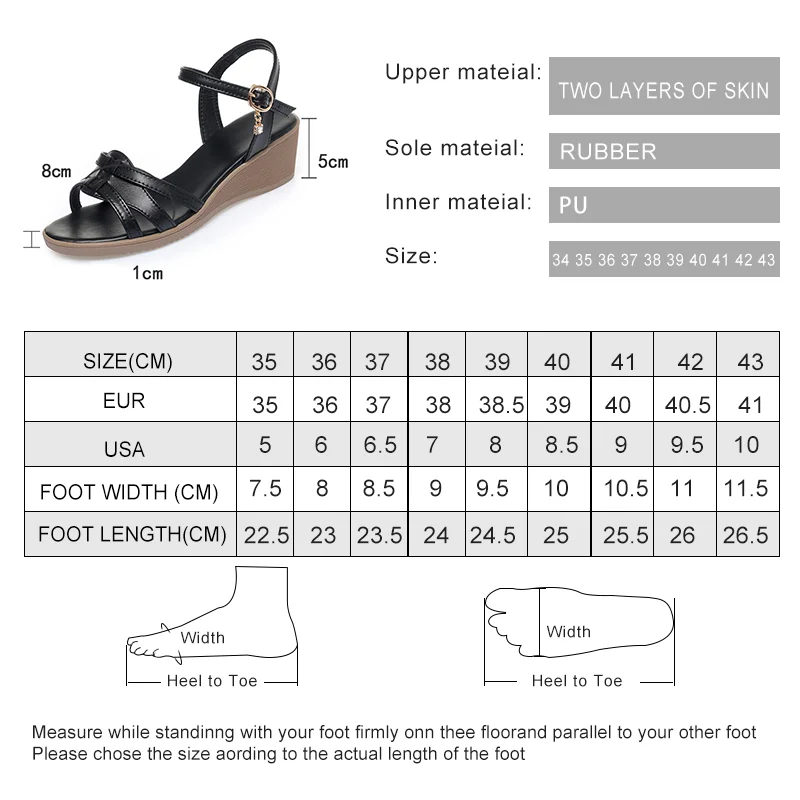 AIYUQI женские сандалии на танкетке новинка лета 2024 нескользящие для мам большие